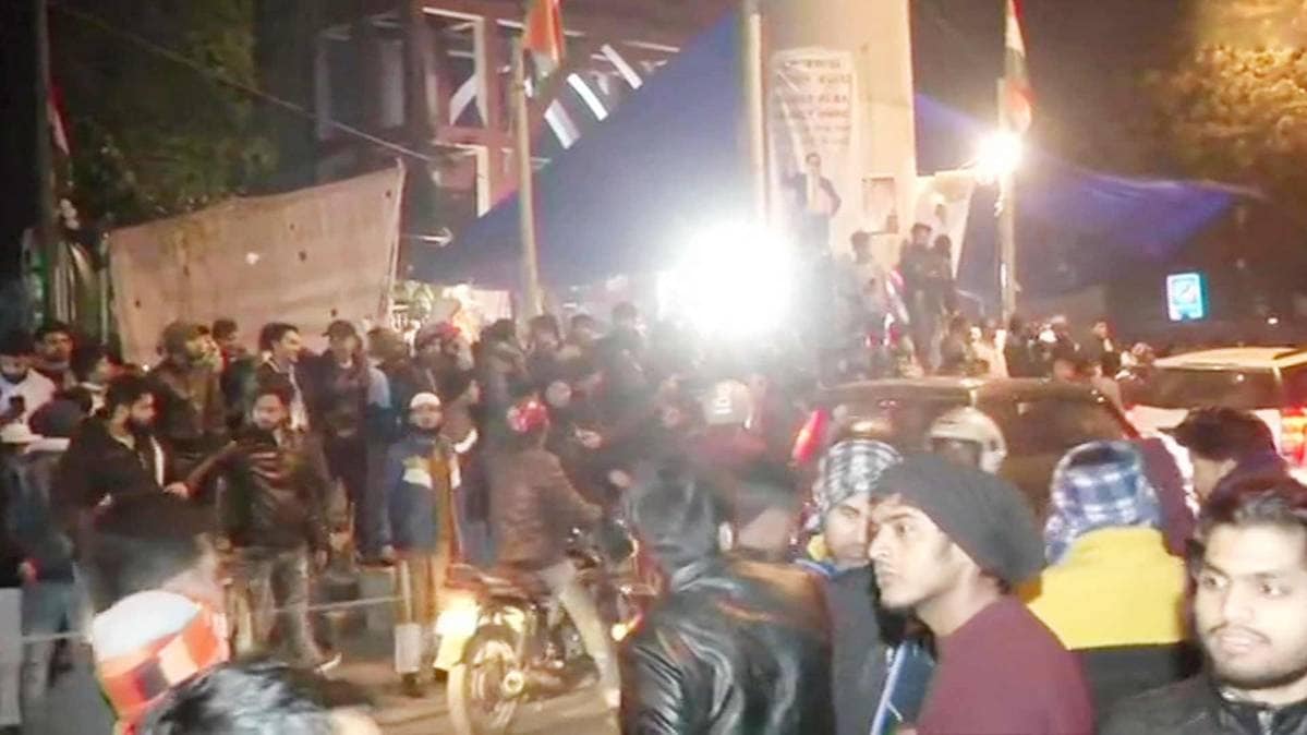 Firing In Jamia University (Photo ANI)