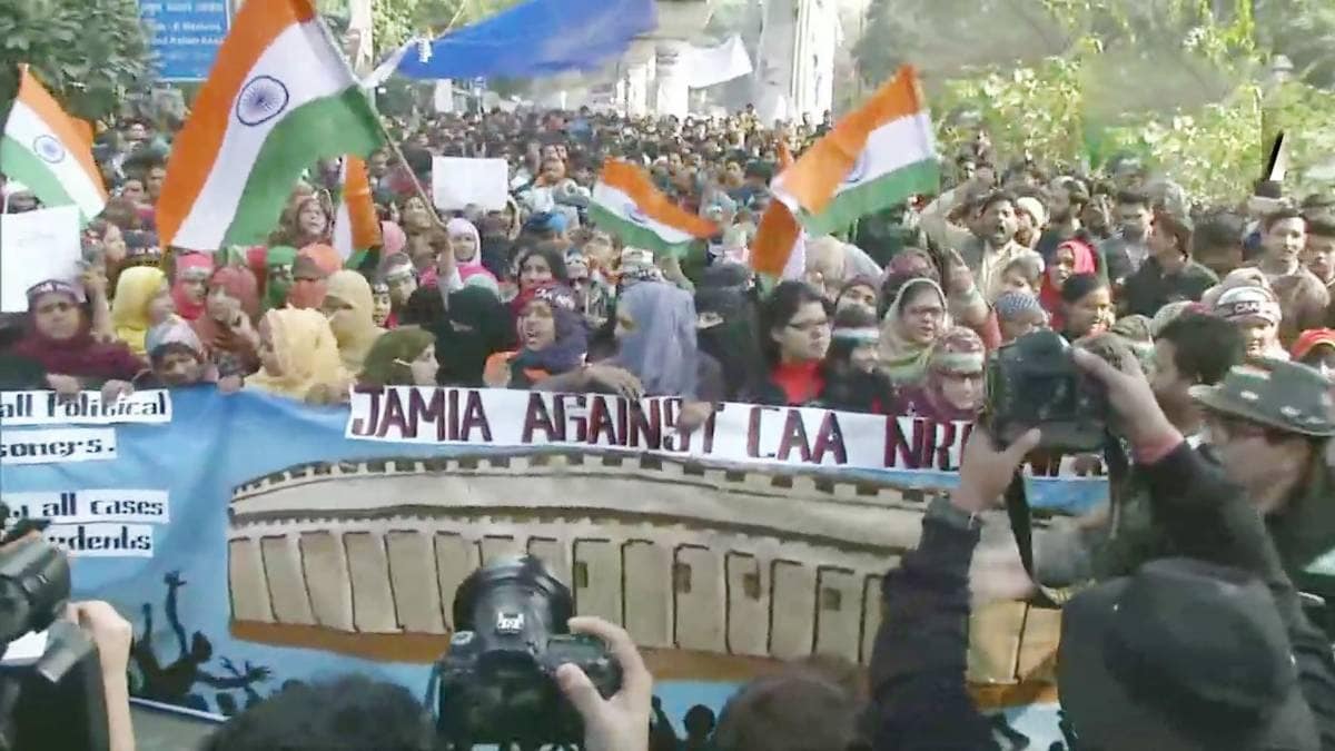 Jamia students march (Photo-ANI)