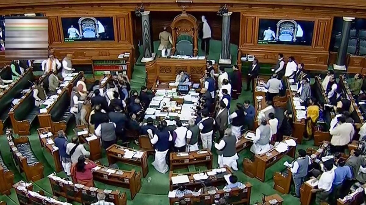 राहुल के बयान पर लोकसभा में हंगामा (फोटो-PTI)