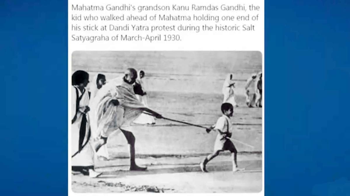 महात्मा गांधी की वायरल तस्वीर