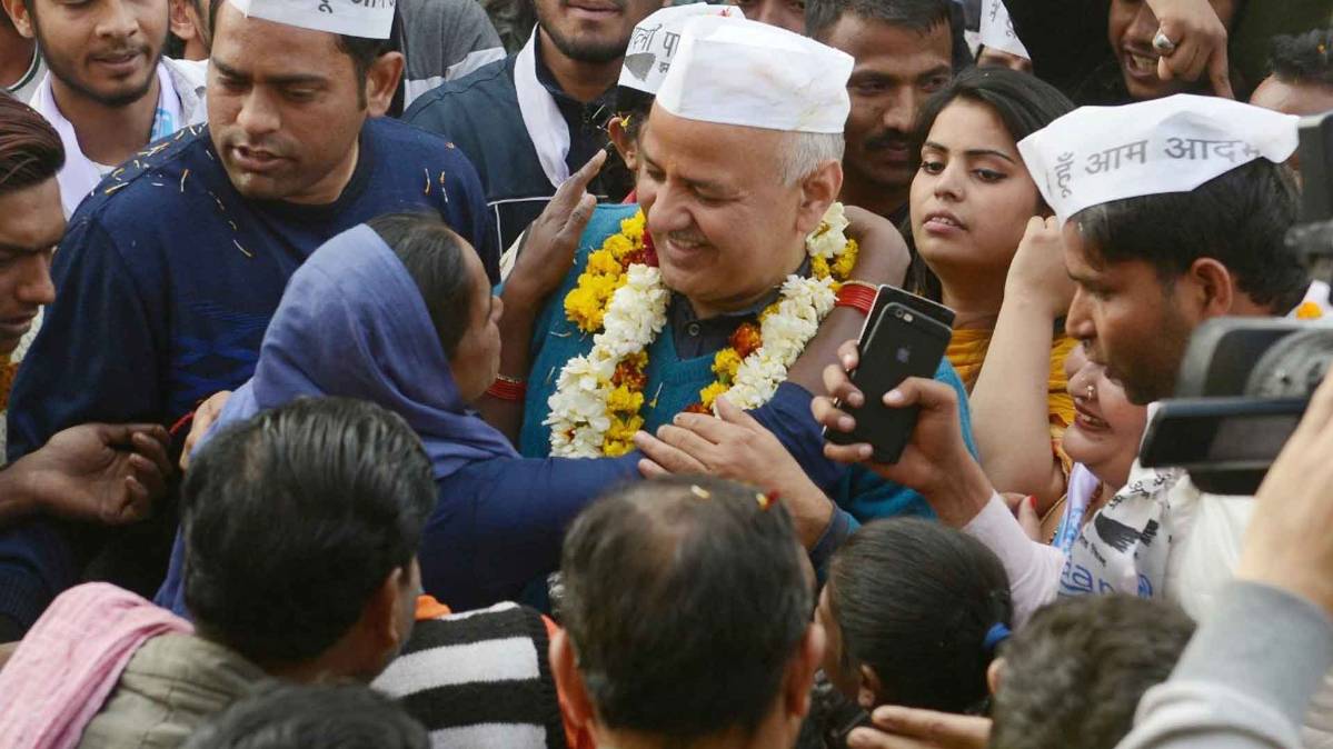 मनीष सिसोदिया ने लोगों को दिया धन्यवाद