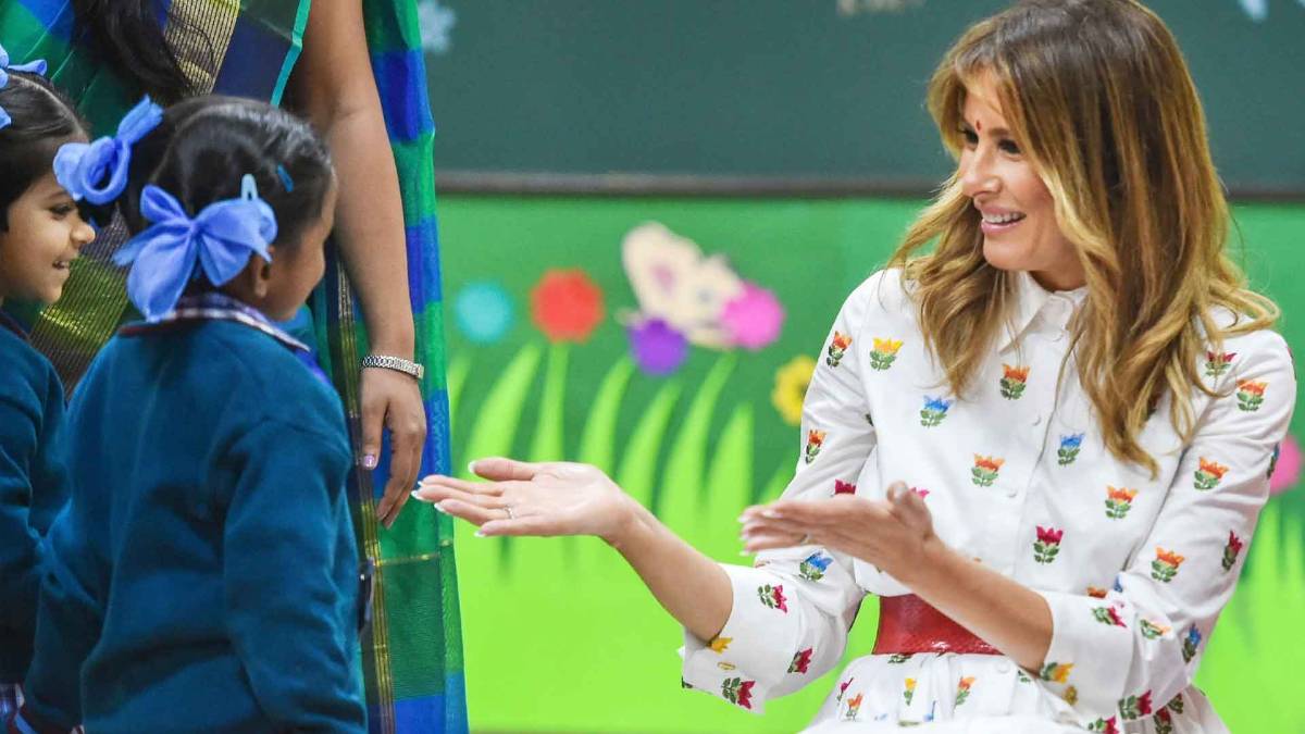 हैप्पीनेस की क्लास में मेलानिया ट्रंप