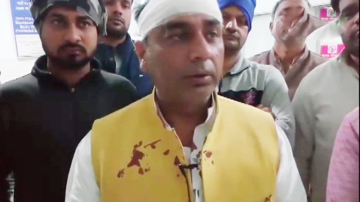 MLA Narayan Dutt Sharma attacked