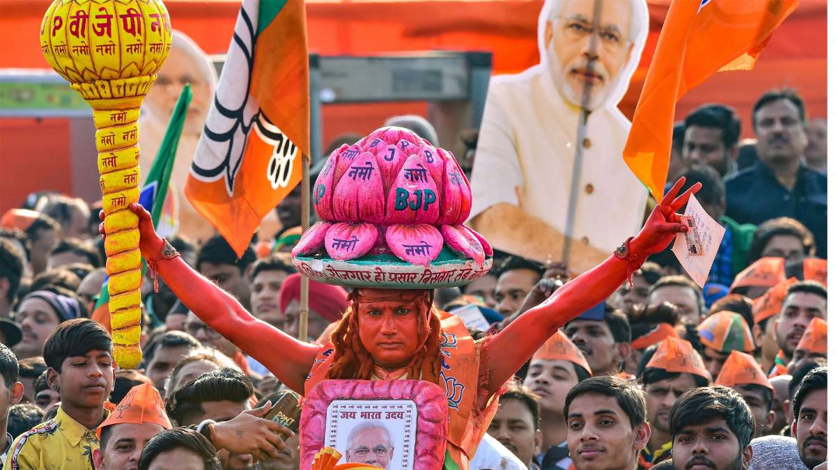 PM Modi campaigns in Delhi (Photo:PTI)
