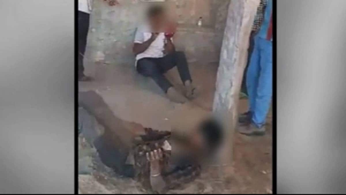 दलित युवकों की पिटाई (Viral Video)