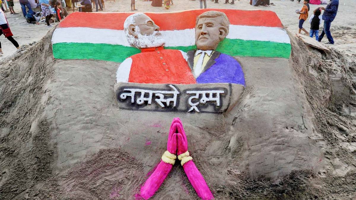 नमस्ते ट्रंप के लिए खास तैयारियां (फोटो-PTI)