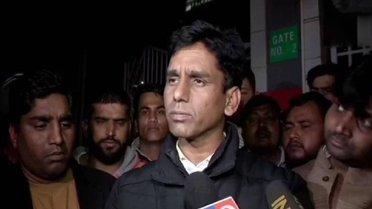 AAP के विजेता उम्मीदवार नरेश यादव Photo: ANI/Twitter