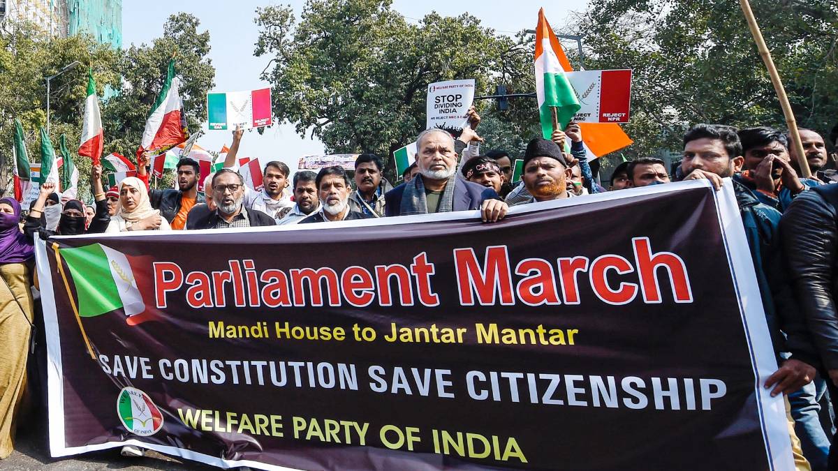 Protestors carry out march (PTI)