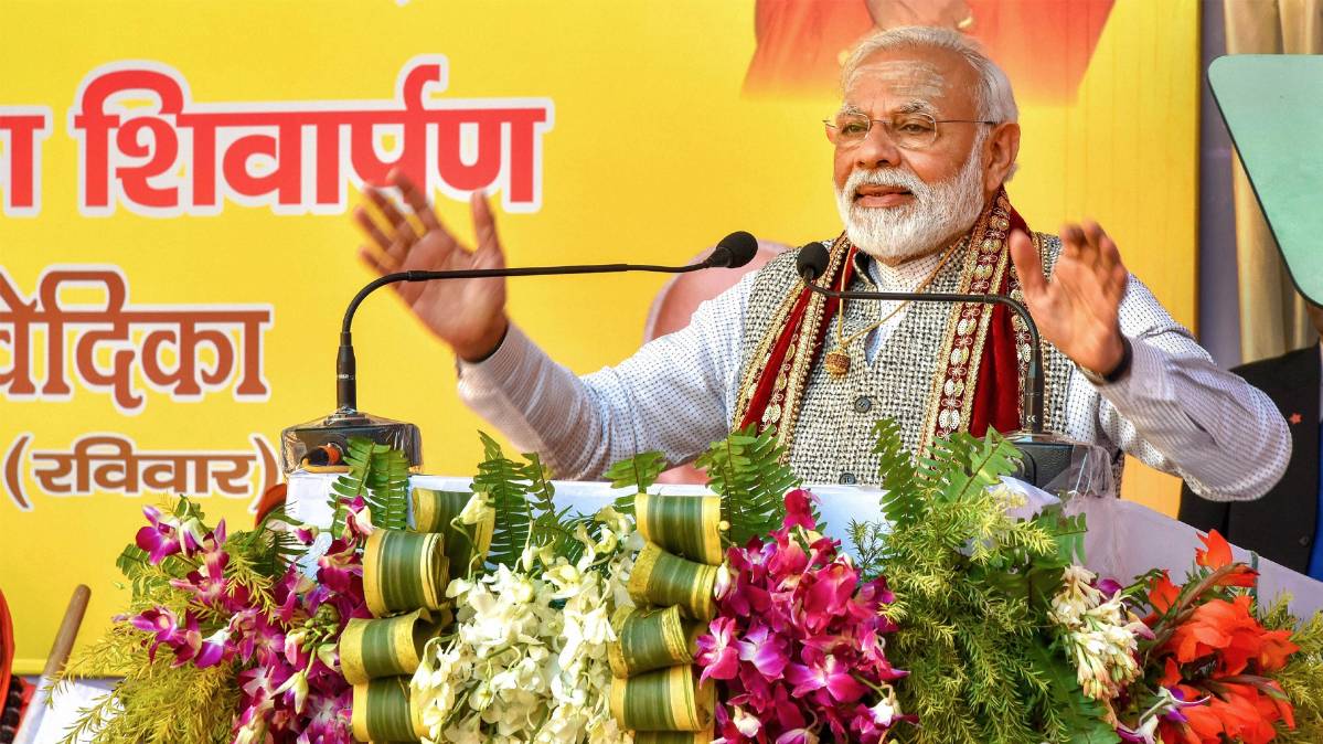 PM Modi in Varanasi(PTI Photo)