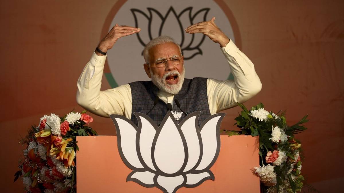 PM Modi campaigns in Delhi (Photo:AP)