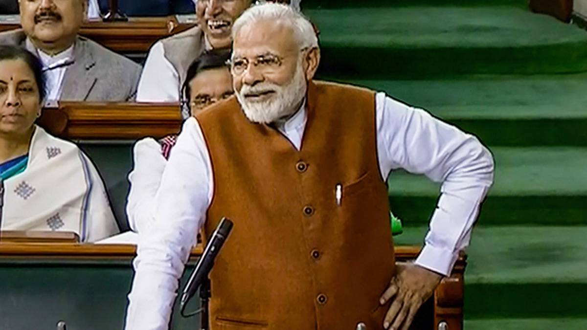 PM Narendra Modi in Rajya Sabha
