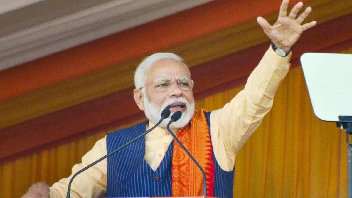 PM Modi in Assam (PTI)