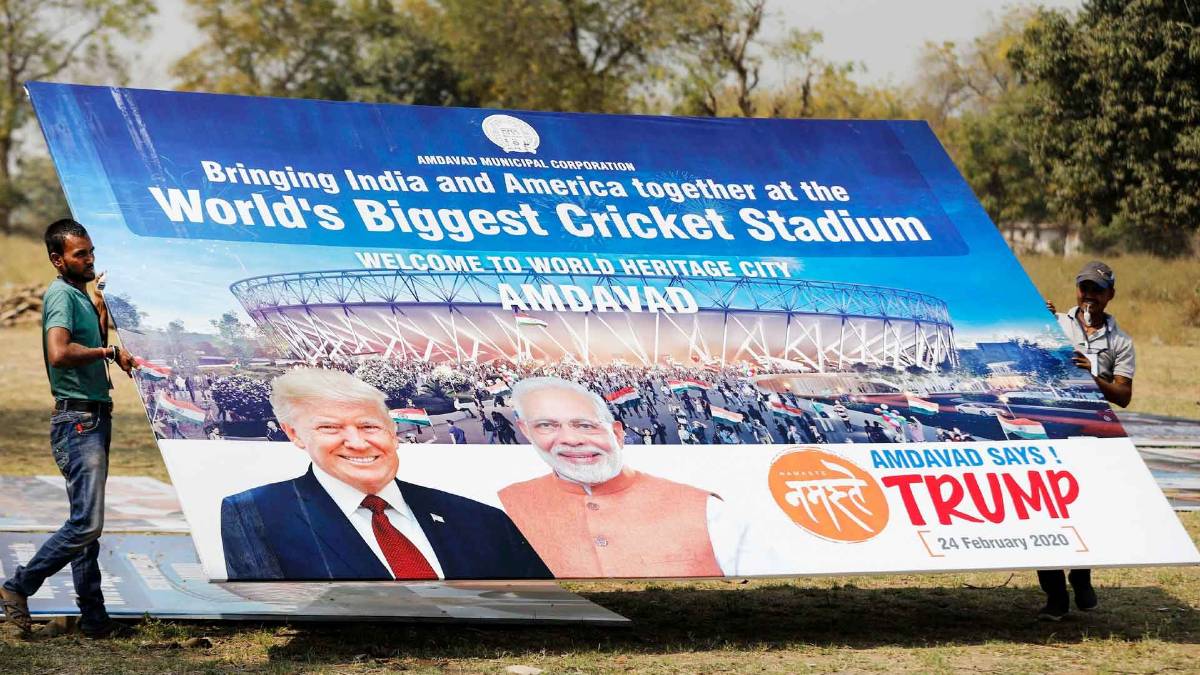 डोनाल्ड ट्रंप के लिए खास तैयारियां (फोटो-PTI)