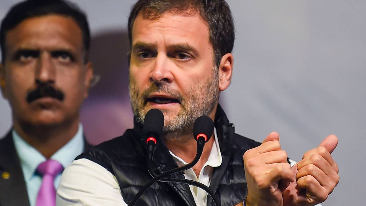 Rahul Gandhi campaigning in Jangpura (Photo-PTI)