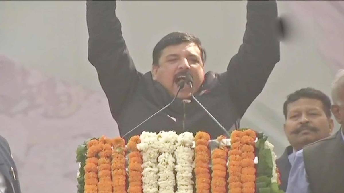 Delhi Assembly Election 2020 AAP Leader Sanjay Singh (Photo ANI)
