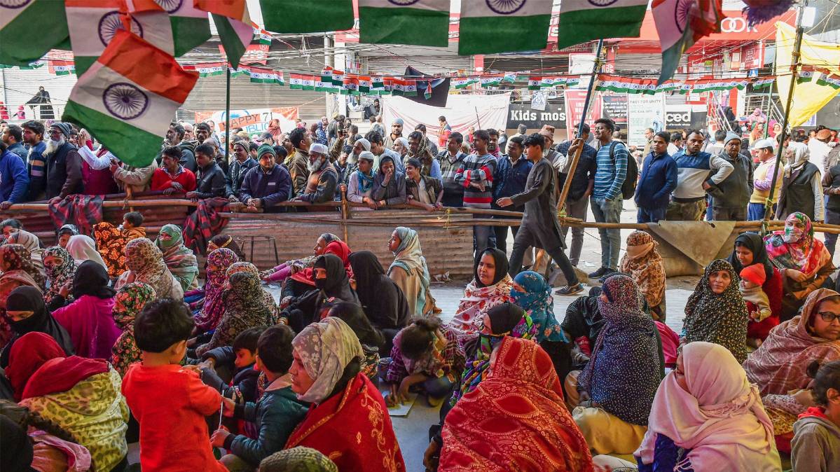 Women protesting at Shaheen Bagh (File photo/PTI)