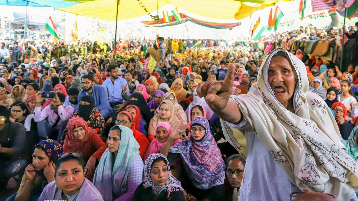 शाहीन बाग में जारी है प्रदर्शन (PTI Photo)