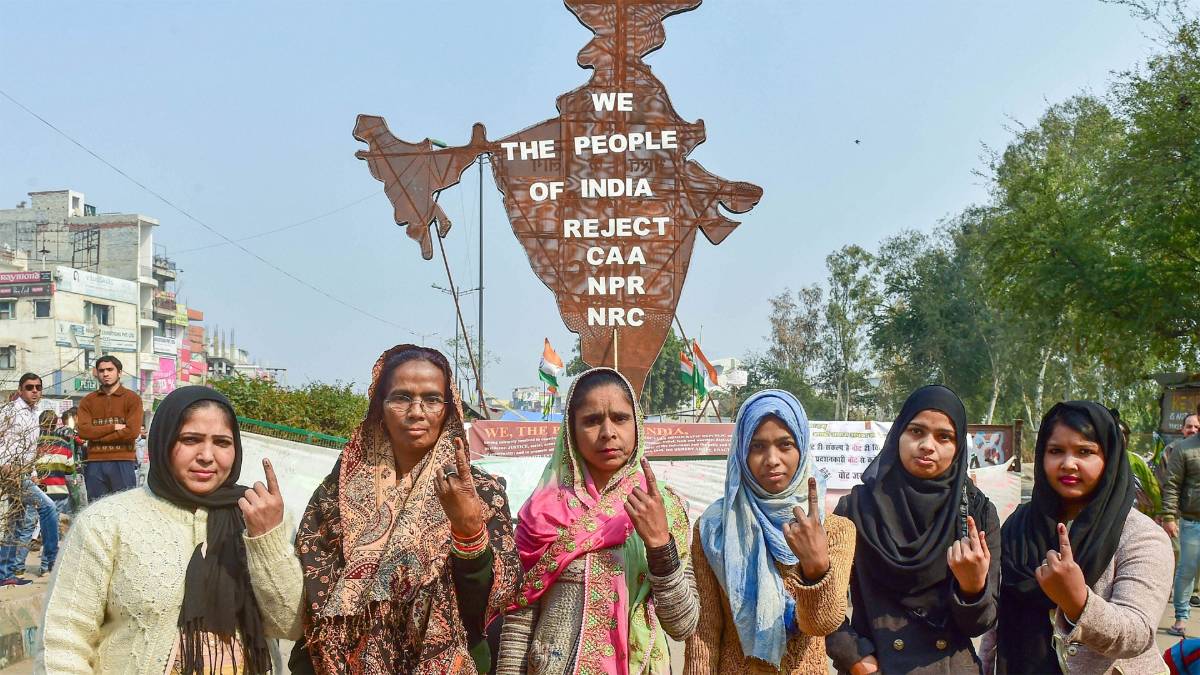 शाहीन बाग की महिलाओं ने किया मतदान (फाइल-पीटीआई)
