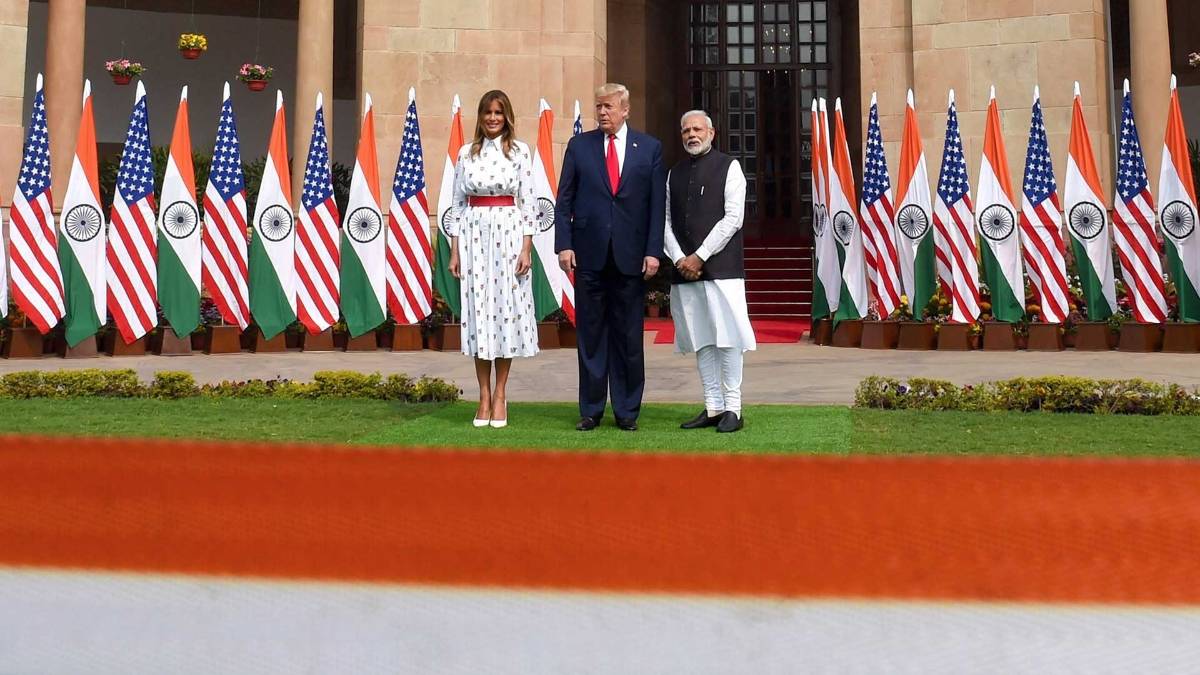 Donald Trump India Visit Day 2: हैदराबाद हाउस पहुंचे ट्रंप