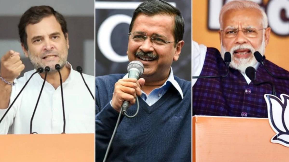 कांग्रेस राहुल गांधी, आप अरविन्द केजरीवाल, पीएम नरेंद्र मोदी (फाइल-इंडिया टुडे)