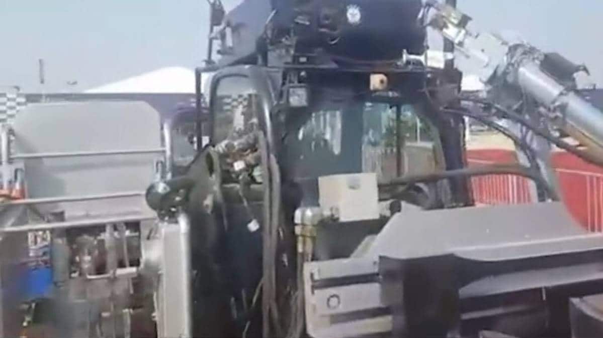 डिफेंस एक्सपो 2020 में डीआरडीओ का रोबोट (फाइल-वीडियो ग्रैब)