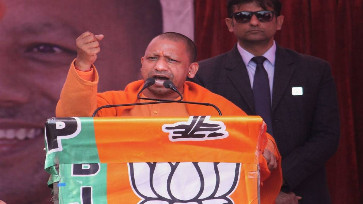 योगी आदित्यनाथ की दिल्ली के ओखला विधानसभा क्षेत्र में रैली (फाइल-पीटीआई)