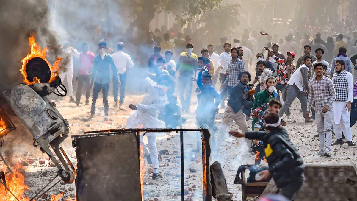 दिल्ली में हुई जबरदस्त हिंसा (फोटो- PTI)