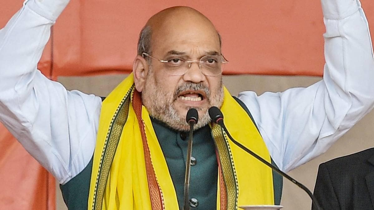 अमित शाह की कोलकाता में रैली (PTI)