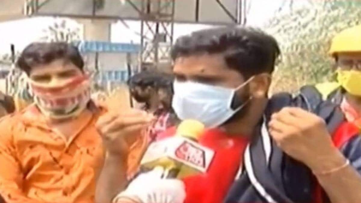 लॉकडाउन से परेशान मजदूर