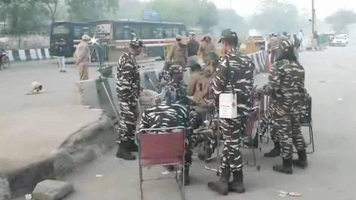 Latest visuals from Shaheen Bagh; Security forces continue to be deployed and Section 144 is in place in the area.