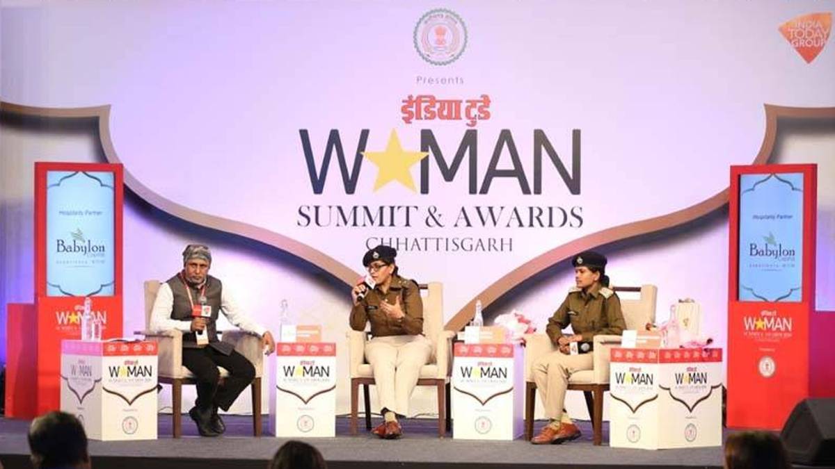 इंडिया टुडे वुमेन समिट में DSP दंतेश्वरी और IPS नीतू ने की शिरकत