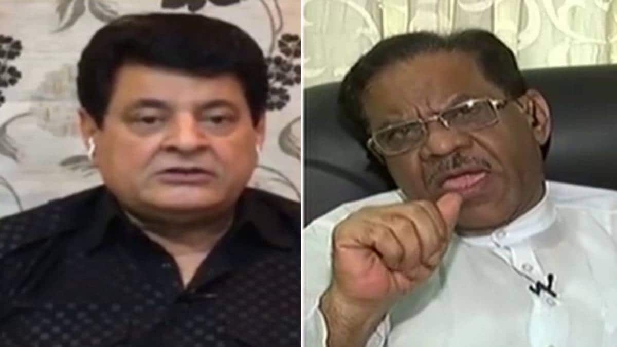 गजेंद्र चौहान/ तस्लीम रहमानी (File- Dangal Show Aaj Tak)