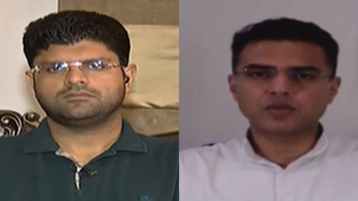 दुष्यंत चौटाला/ सचिन पायलट(फाइल- वीडियो ग्रैब)