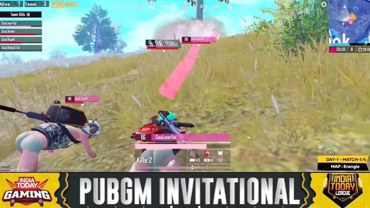India Today PUBG League day 1 video