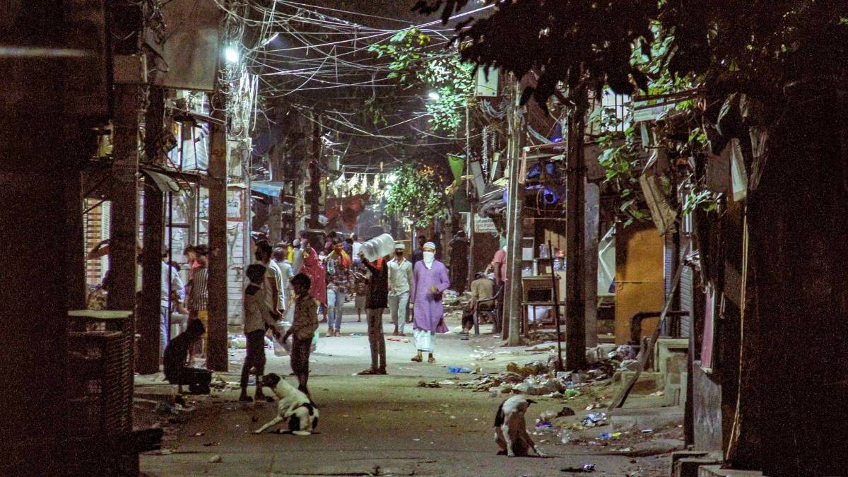 दिल्ली में जहांगीरपुरी की एक गली