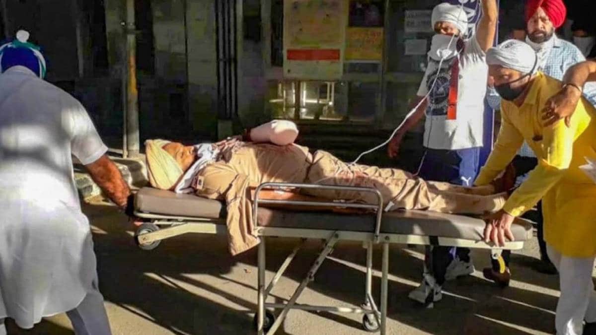 PTI photo of injured ASI