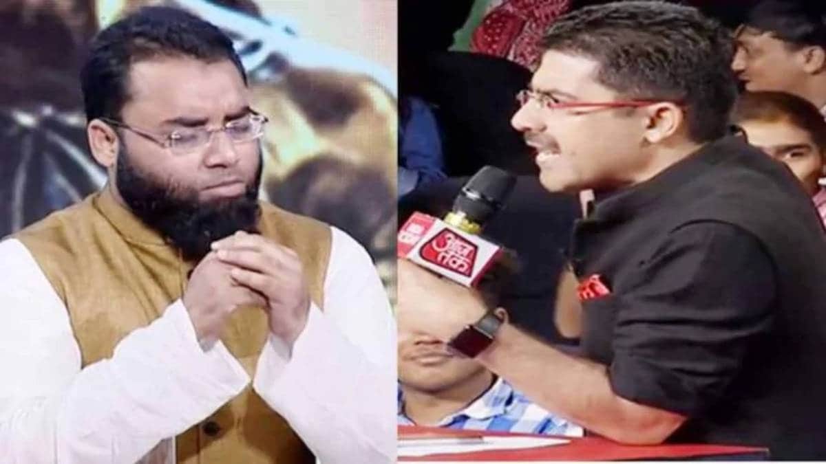 इस्लामिक स्कॉलर शोएब जमई और रोहित सरदाना