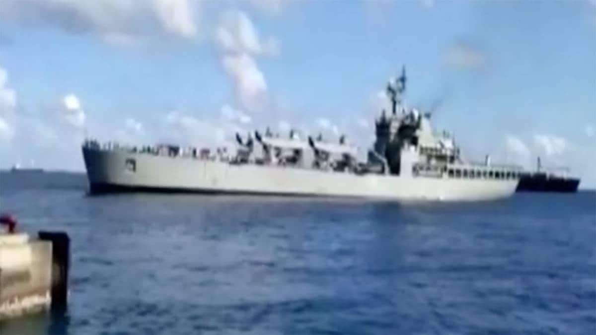 मदद के लिए मालदीव पहुंचा INS केसरी