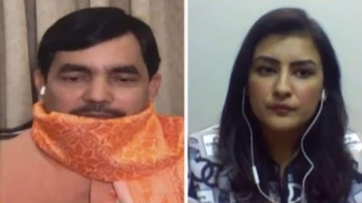 सैयद शाहनवाज हुसैन/ पत्रकार मोना आलम (File- Dangal Show)