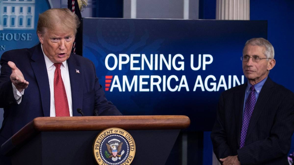 डोनाल्ड ट्रंप/एंथोनी फुची(File-PTI)