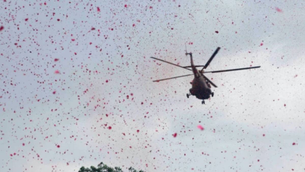 इंडियन एयर फॉर्स हेलिकॉप्टर (File Courtesy: Twitter @DrJitendraSingh)