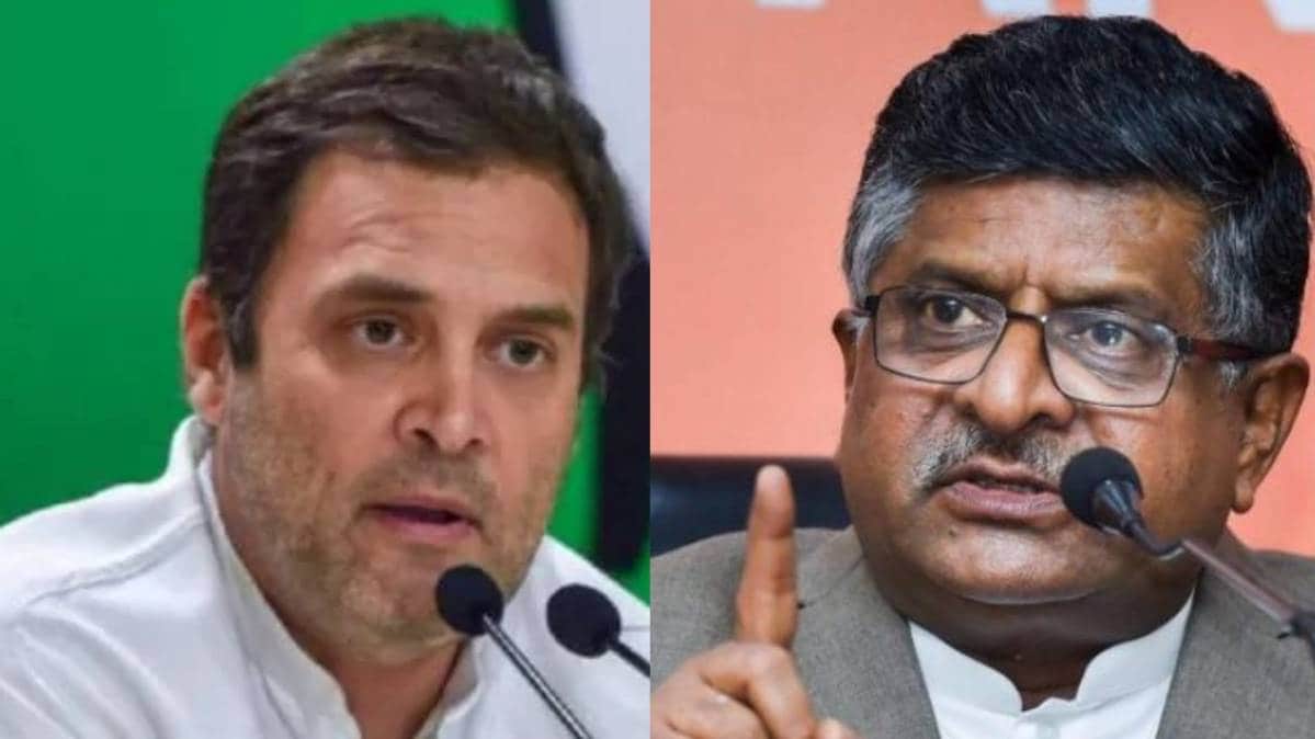 कांग्रेस नेता राहुल गांधी/ कानून मंत्री रविशंकर प्रसाद  (File-INC/ PTI)