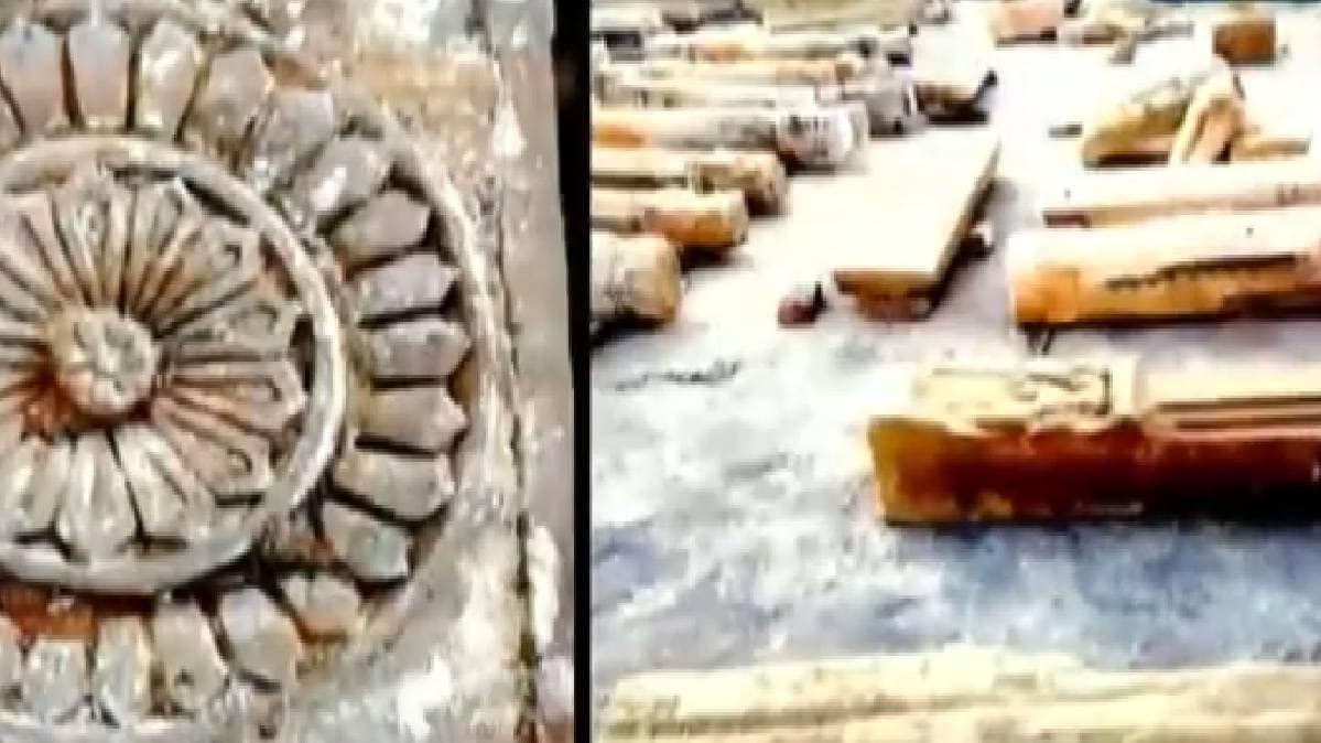 राम जन्मभूमि से निकलीं मूर्तियां