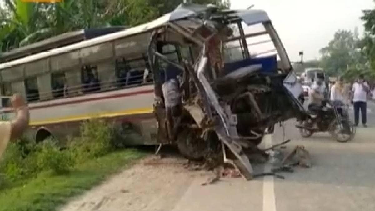 सड़क हादसे में मजदूरों की मौत