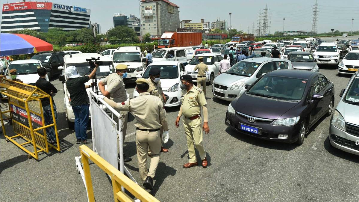 Lockdown: गाजियाबाद-दिल्ली बॉर्डर सील