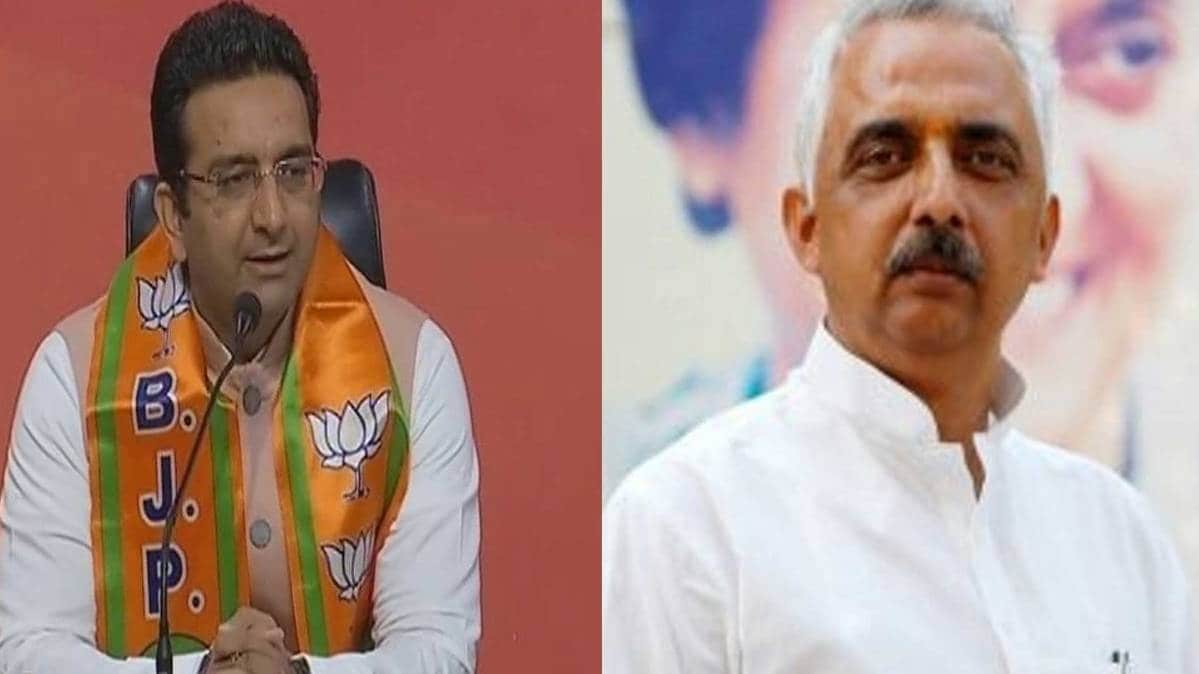 कांग्रेस प्रवक्ता अखिलेश प्रताप सिंह और बीजेपी प्रवक्ता गौरव भाटिया