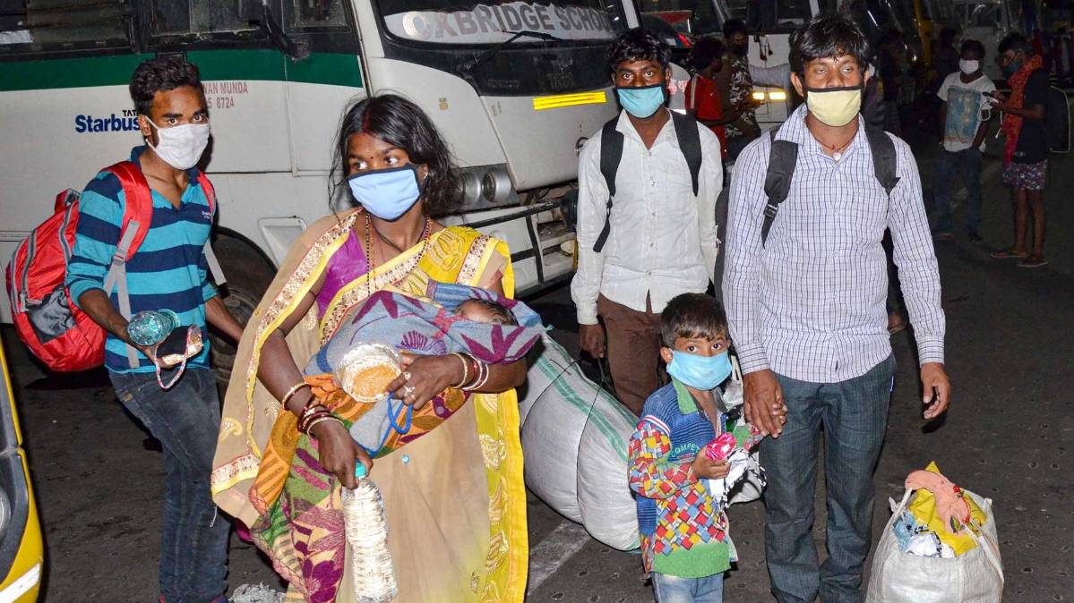 प्रवासी मजदूरों की घर वापसी