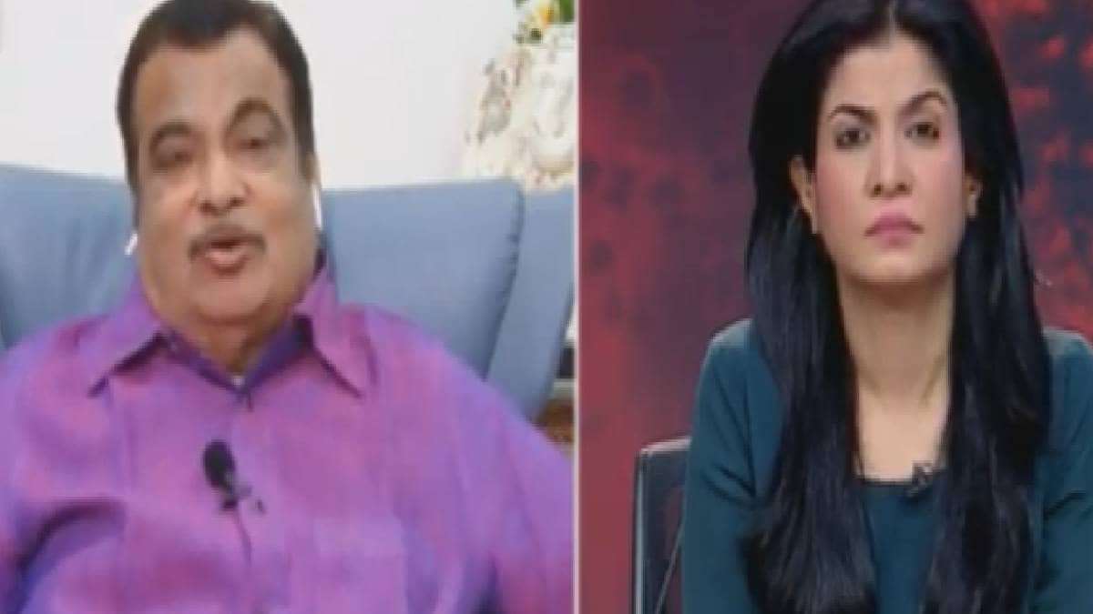 आजतक पर नितिन गडकरी