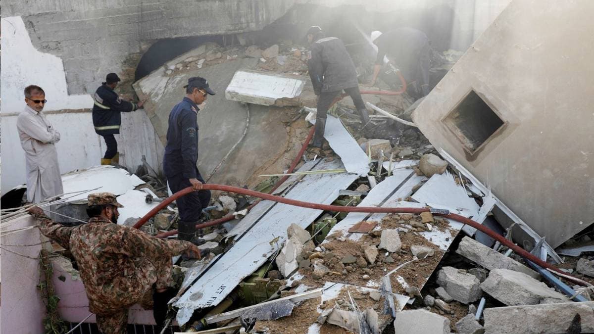 Pakistani flight carrying around 100 passengers has crashed (Photo- Reuters)
