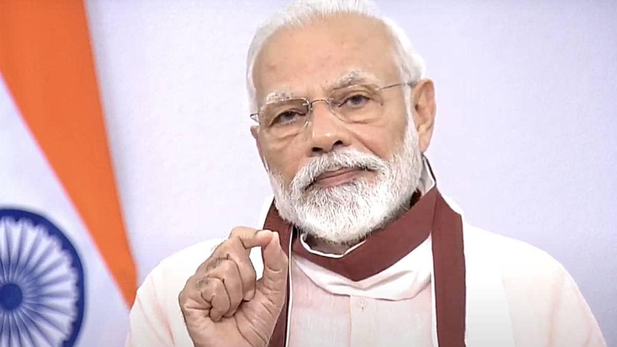 Narendra Modi addresses the nation.